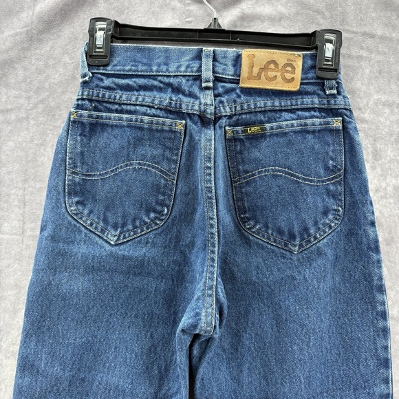 Lee Denim - VTG Lee‎ Jeans Womens 5 Med Blue Medium Wash USA Union 80s Baggy